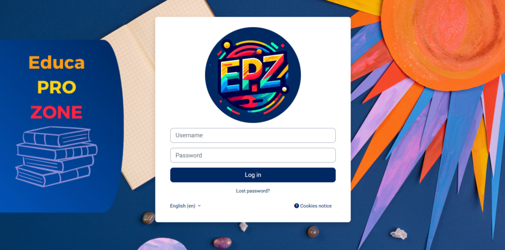 Educaprozone Moodle Login Page
